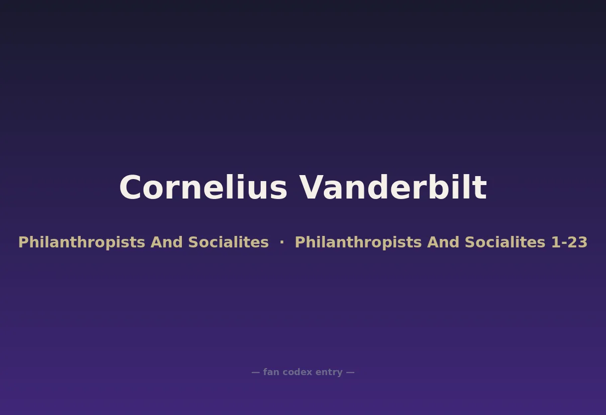 Cornelius Vanderbilt