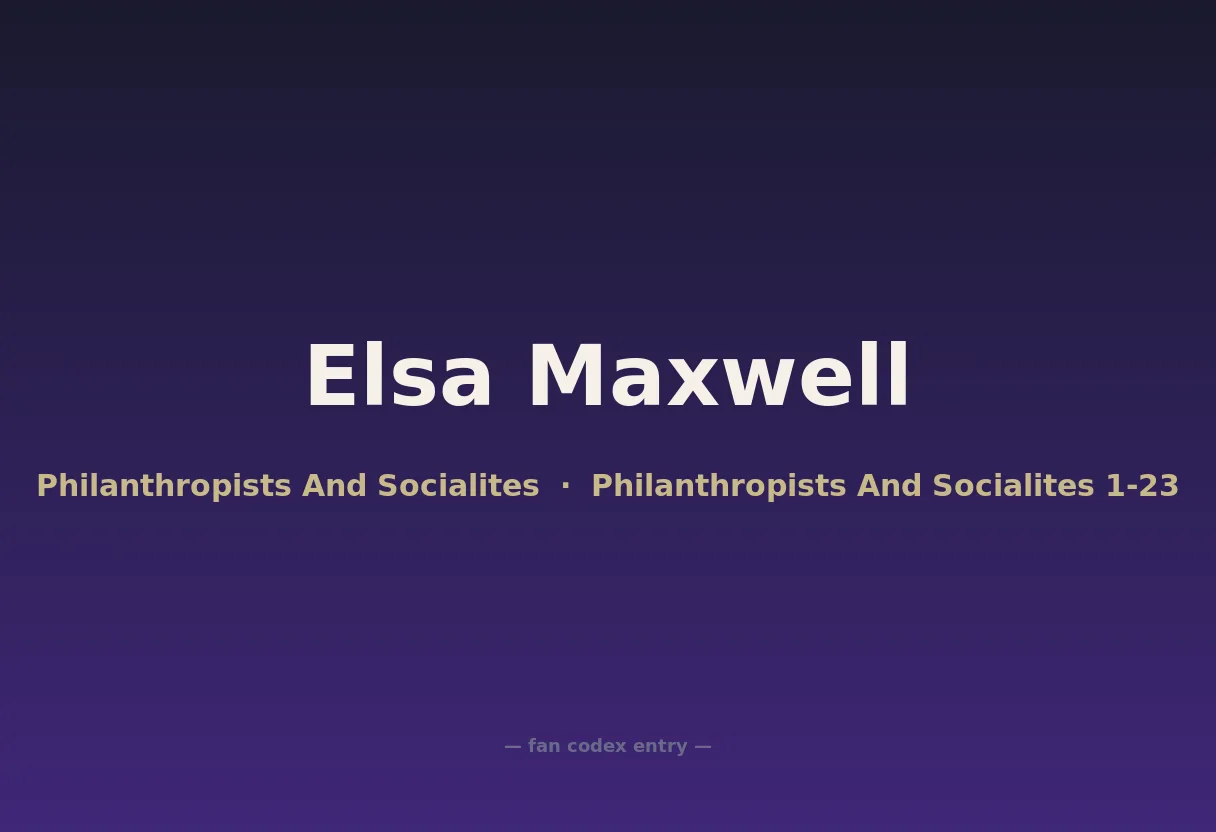 Elsa Maxwell